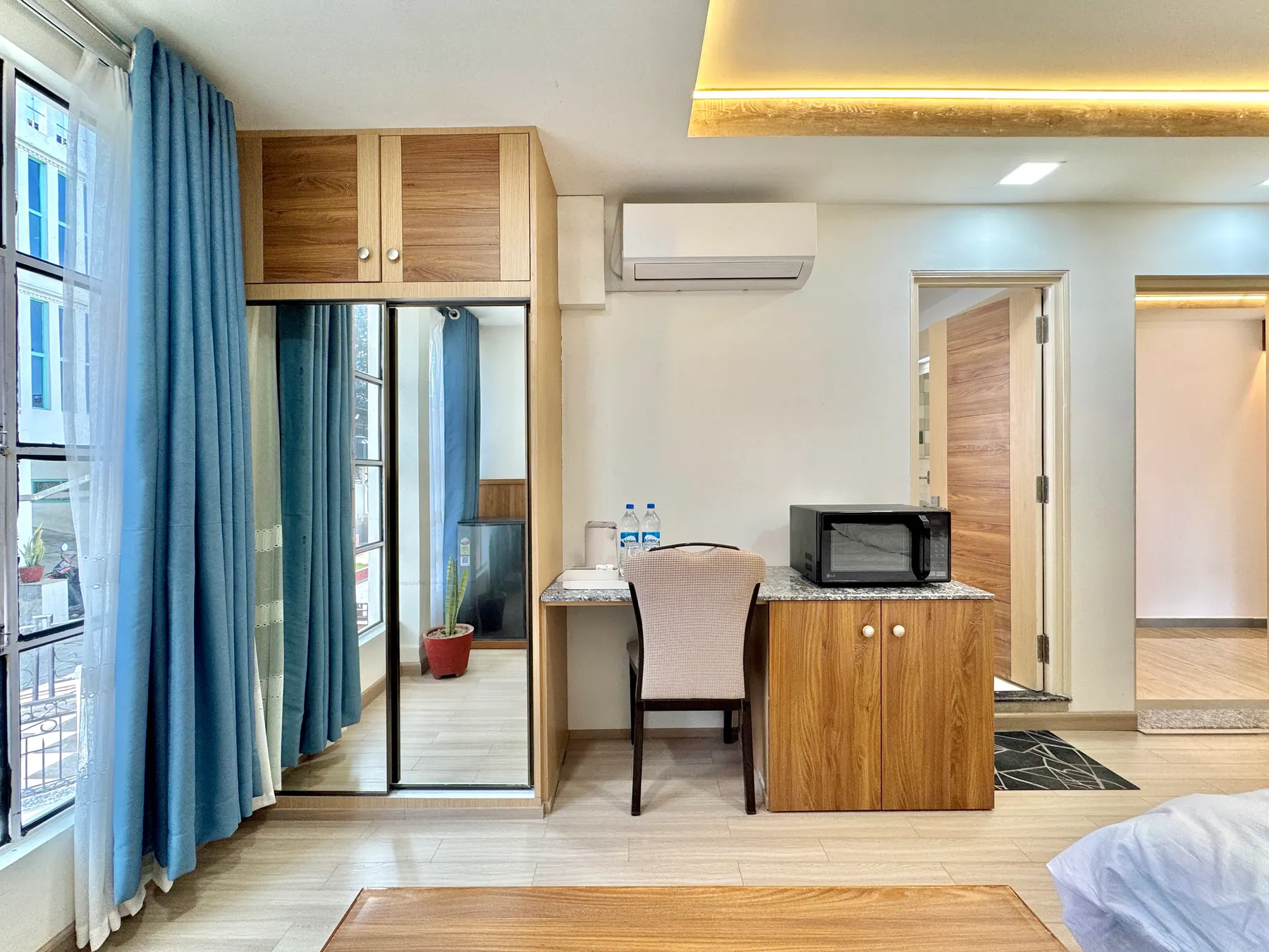 Deluxe room interior from the entrance